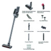 Aeromax Pro Vc16 Cordless Vacuum, 8.5" Cleaning Path, Dark Silver