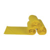 Low-Density Commercial Can Liners, Infectious Waste Biohazard, 30 Gal, 1.15 Mil, 30" x 43", Yellow, 25 Bags/Roll, 6 Rolls/Ct