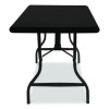 Igear Fabric Table Top Cap Cover, Polyester/Spandex, 30" x 96", Black