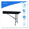 Igear Fabric Table Top Cap Cover, Polyester/Spandex, 30" x 96", Black