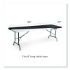 Igear Fabric Table Top Cap Cover, Polyester/Spandex, 30" x 96", Black