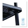 Rough n Ready Open Storage System, Five-Shelf, Blow-Molded Hdpe, 36w x 18d x 74h, Black