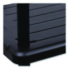 Rough n Ready Open Storage System, Five-Shelf, Blow-Molded Hdpe, 36w x 18d x 74h, Black