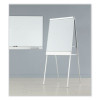Polarity Height Adjustable Dry Erase Flipchart Easel, 30" x 38", White Surface, Silver Metal Frame
