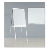 Polarity Height Adjustable Dry Erase Flipchart Easel, 30" x 38", White Surface, Silver Metal Frame