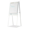 Polarity Height Adjustable Dry Erase Flipchart Easel, 30" x 38", White Surface, Silver Metal Frame