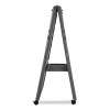 Ingenuity Presentation Flipchart Easel With Dry Erase Surface, 33" x 28", White Surface, Charcoal Gray Polyethylene Frame