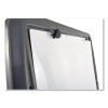 Ingenuity Presentation Flipchart Easel With Dry Erase Surface, 33" x 28", White Surface, Charcoal Gray Polyethylene Frame