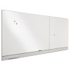 Polarity Magnetic Dry Erase White Board, 48" x 32", White Surface, Satin Aluminum Frame
