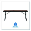 Officeworks Commercial Wood-Laminate Folding Table, Rectangular, 72" x 30" x 29", Mahogany