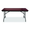 Officeworks Commercial Wood-Laminate Folding Table, Rectangular, 72" x 30" x 29", Mahogany