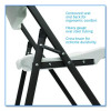 Rough n Ready Commercial Folding Chair, Supports Up To 350 Lb, 15.25" Seat Height, Platinum Seat, Platinum Back, Black Base