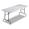 Indestructables Too 600 Series Folding Table, Rectangular, 72" x 30" x 29", Platinum