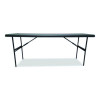 Indestructable Classic Folding Table, Rectangular, 72" x 24" x 29", Charcoal