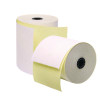 Impact Printing Carbonless Paper Rolls With End Of Roll Indicator, 3" x 90 Ft, White/Canary, 50/Carton