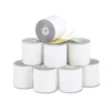 Impact Printing Carbonless Paper Rolls, 2.25" X 70 Ft, White/Canary, 10/Pack