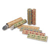 Tubular Coin Wrappers, Quarters, Orange/Kraft, 1,000/Pack