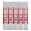 Color-Coded Kraft Currency Straps, Self-Adhesive, Fives, $500 Strap, Red/White, 1,000/Pack
