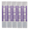 Color-Coded Kraft Currency Straps, Self-Adhesive, Twenties, $2,000 Strap, Violet/White, 1,000/Pack
