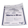 Tamper Evident Deposit Bag, Plastic, 9" x 12", Clear, 100/Pack