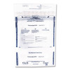 Clear Dual Deposit Bags With Tamper Evident Closure, Plastic, 11" x 15", Clear, 100/Pack