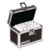 Vaultz Locking Index Card File With Flip Top, Holds 450 4 X 6 Cards, 7 X 5 X 5, Black