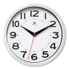 Metro Wall Clock, 9" Diameter, White Case, 1 Aa (Sold Separately)