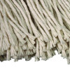 Layflat Regular Screw-Type Mop Head, Cotton, 24 Oz, 1" Headband, White