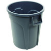 Value-Plus Containers, 20 Gal, Low-Density Polyethylene, Gray