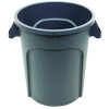 Value-Plus Containers, 20 Gal, Low-Density Polyethylene, Gray