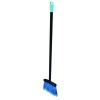 Lobby Dust Pan Broom, 36.86" Length, Black/Blue, 12/Carton