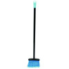 Lobby Dust Pan Broom, 36.86" Length, Black/Blue, 12/Carton