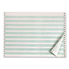 Continuous Feed Computer Paper, 1-Part, 18 Lb Bond Weight, 11 x 14.88, White/Green Bar, 3,100/Carton