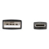 Usb To Usb-C Cable, 10 Ft, Black