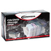 Cd/Dvd Storage Case, Holds 150 Discs, Clear/Smoke