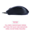 Full-Size Wired Optical Mouse, Usb 2.0, Right Hand Use, Black