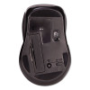 Mid-Size Wireless Optical Mouse With Micro Usb, 2.4 Ghz Frequency/26 Ft Wireless Range, Right Hand Use, Black