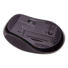 Mid-Size Wireless Optical Mouse With Micro Usb, 2.4 Ghz Frequency/26 Ft Wireless Range, Right Hand Use, Black