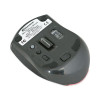 Mini Wireless Optical Mouse, 2.4 Ghz Frequency/30 Ft Wireless Range, Left/Right Hand Use, Red/Black