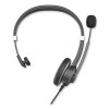 Ivr70001 Monaural Over The Head Headset, Black/Silver