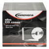 Cd/Dvd Slim Jewel Cases, Clear/Black, 25/Pack