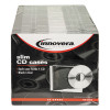 Cd/Dvd Slim Jewel Cases, Clear/Black, 50/Pack