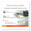 Usb-C To Hdmi Adapter, 5.71", Silver/White