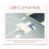 Usb-C Hub, 4 Ports, Silver