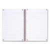 Hardcover Twinwire Notebooks, Scribzee Compatible, 1-Subject, Wide/Legal Rule, Black/Red Cover, (70) 9.88 x 6.88 Sheets