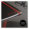 Flexible Cover Twinwire Notebooks, Scribzee Compatible, 1-Subject, Wide/Legal Rule, Black/Red Cover, (70) 8.25 x 5.63 Sheets