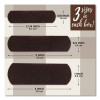 Ourtone Adhesive Bandages, Br65, 2.25 x 0.63; 3 x 0.75; 3 x 1, Deep Brown, 30/Pack