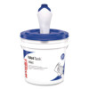 Critical Clean Wipers For Bleach, Disinfectants, Sanitizers Wettask Customizable Wet Wiping System, w/Bucket,140/Roll, 6/Ct