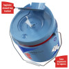 Wettask Customizable Wet Wiping System, 3.5 Gal, Blue, 2/Carton