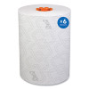 Slimroll Towels, 1-Ply, 8" x 580 Ft, White/Orange Core, 6 Roll/Carton